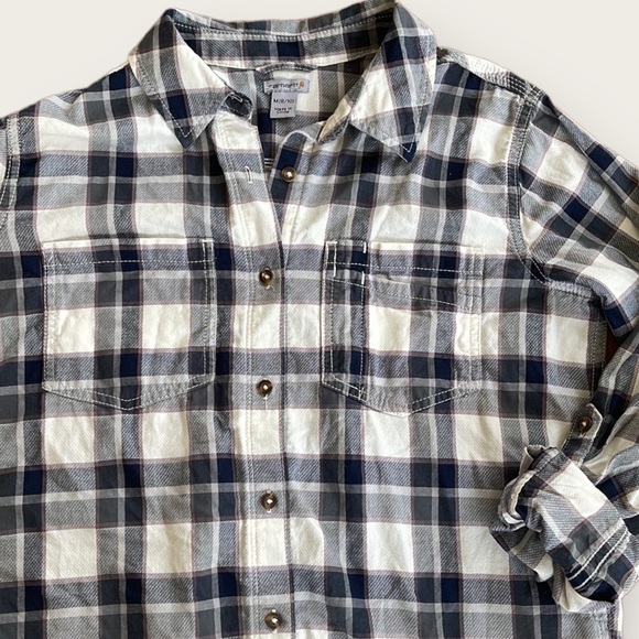 CARHARTT | Lightweight Button Down Plaid Flannel - Picture 1 of 9